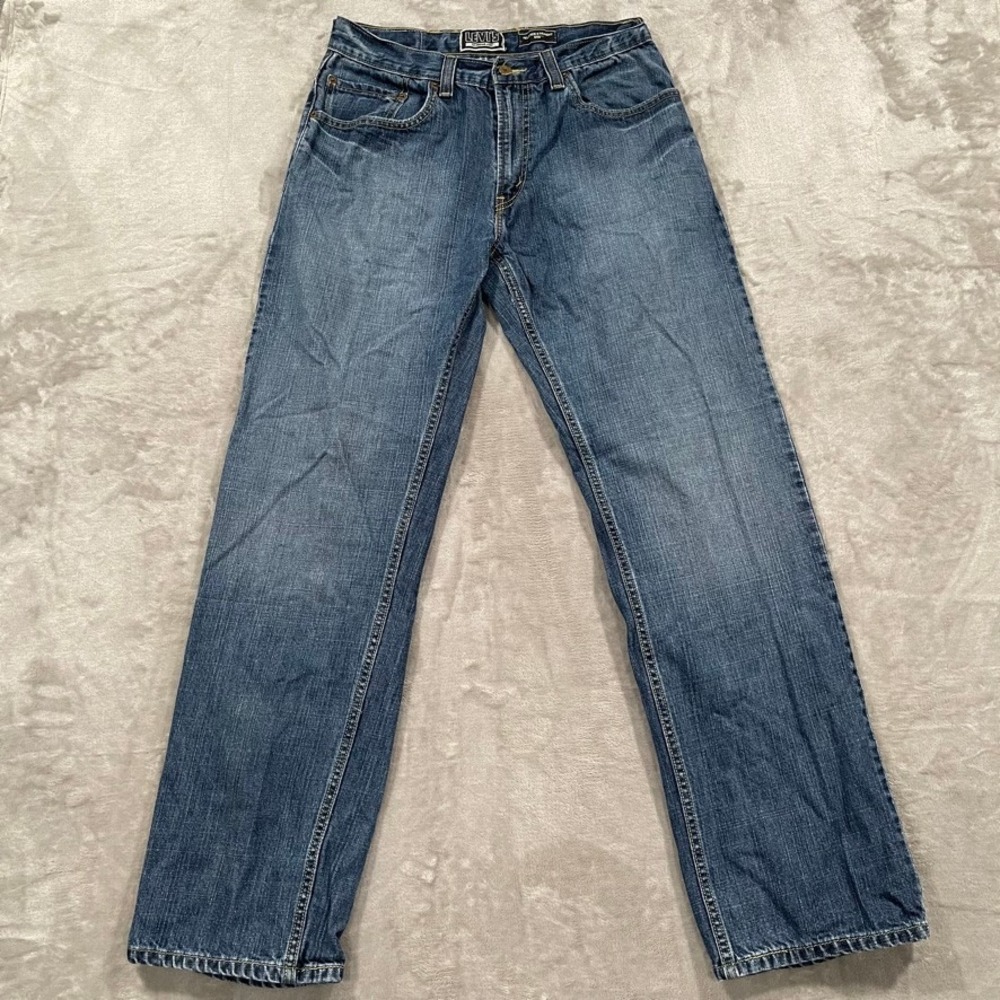 Levis 559 Jeans Mens 32x32 Blue Relaxed Straight Dark Wash Denim Cotton